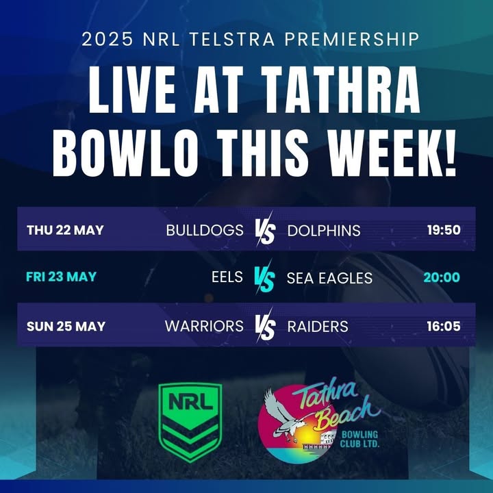 Featured image for “Live NRL Action: Footy Nights at Tathra Bowlo”