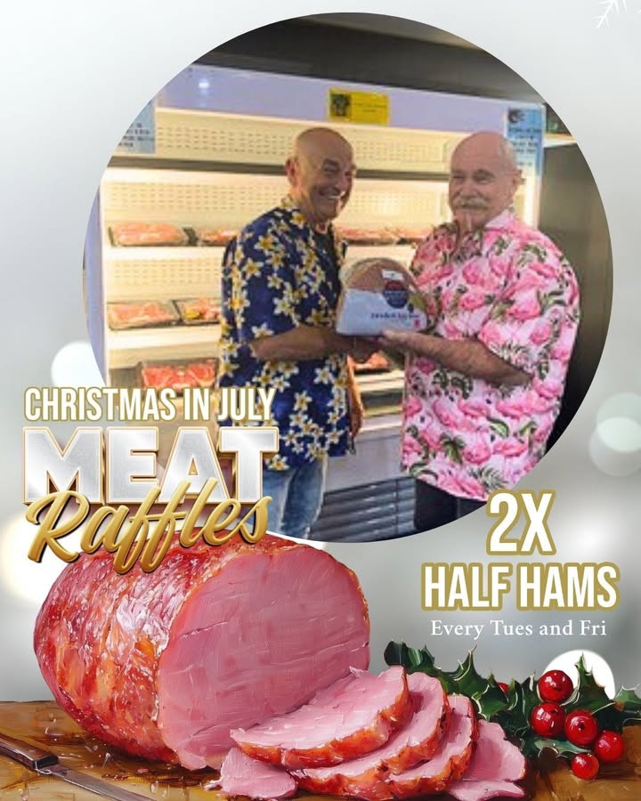 Featured image for “Christmas in July Raffles: Win Half Hams at Tathra Beach Bowling Club”