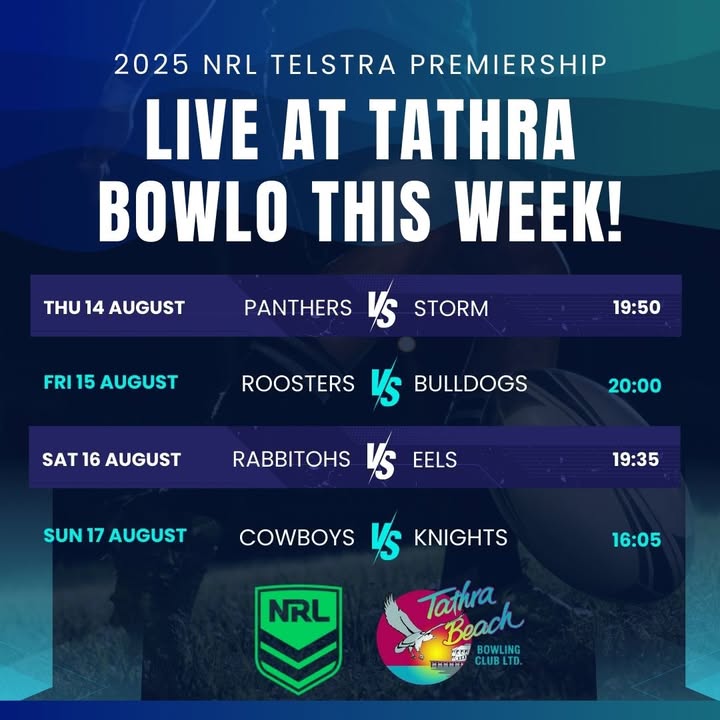 Featured image for “Live NRL Action: Watch the Footy at Tathra Bowlo”