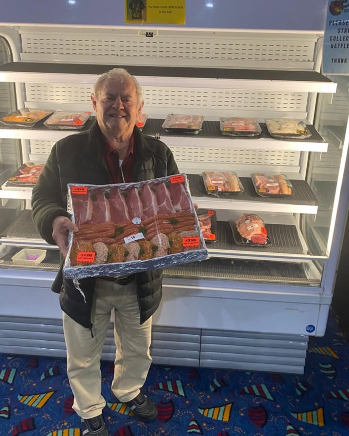 Featured image for “Lucky Winner Sammy Strikes Again at TBBC Meat Tray Raffles”