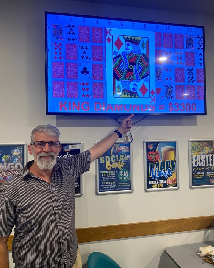 Featured image for “Michael Wins $3,300 in Cash King at Tathra Beach Bowling Club”