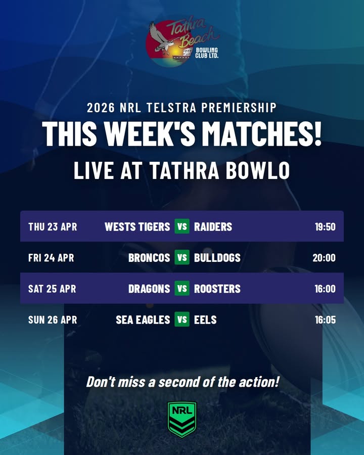 Featured image for “Watch the 2026 NRL Telstra Premiership Live at Tathra Bowlo”