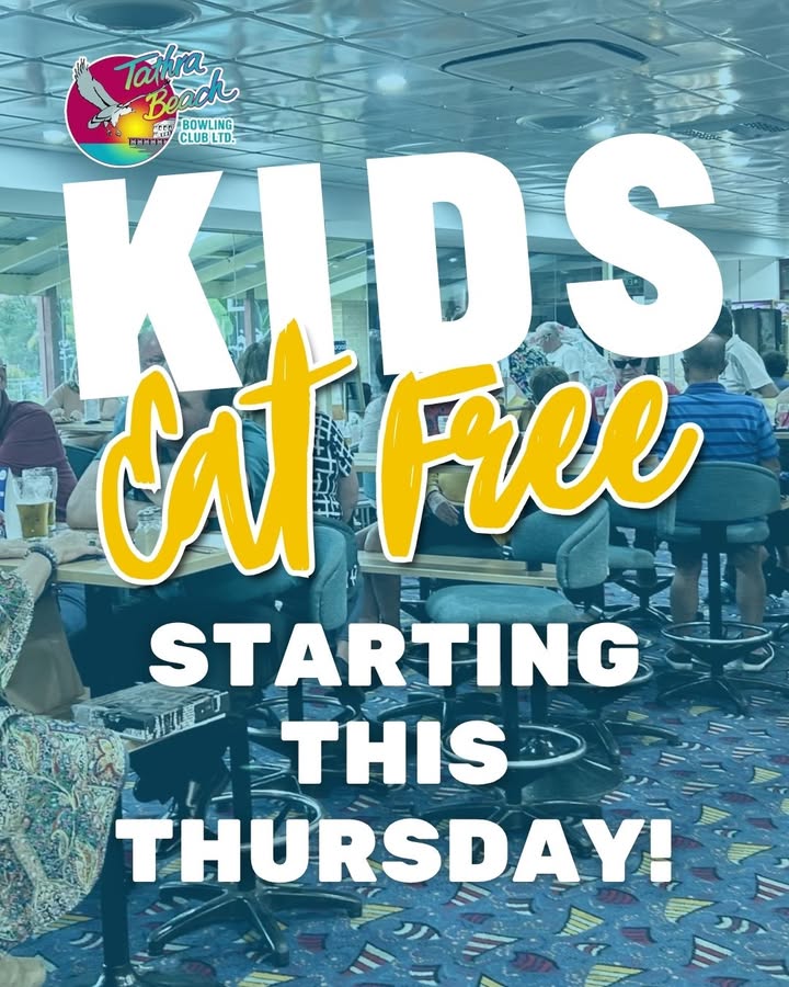Featured image for “Kids Eat Free Every Thursday at Tathra Beach Bowling Club”