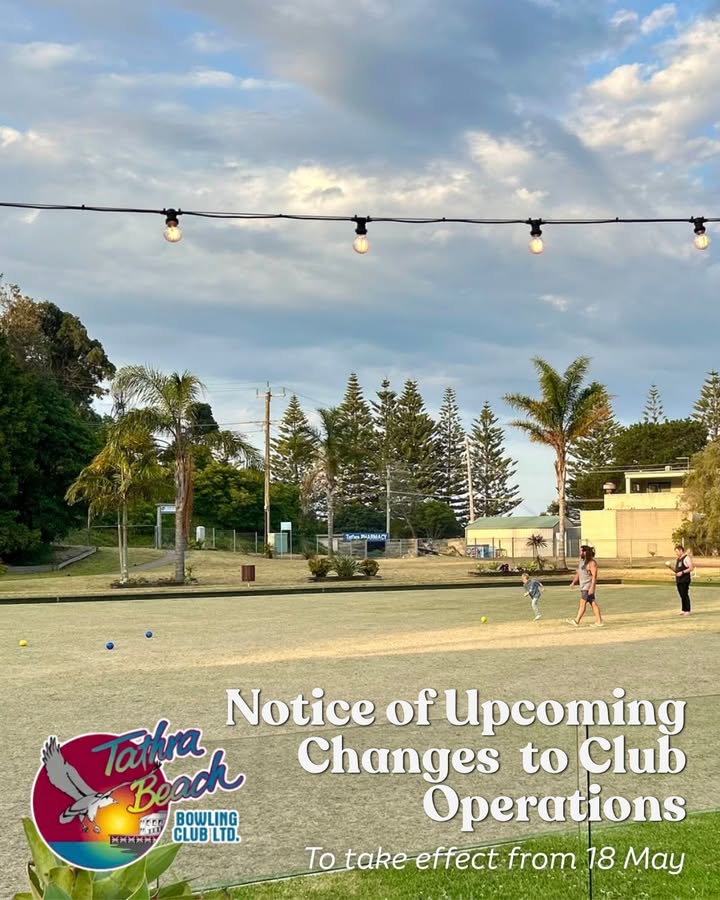 Featured image for “Venue Update: Changes to Weekly Operations at Tathra Beach Bowling Club”