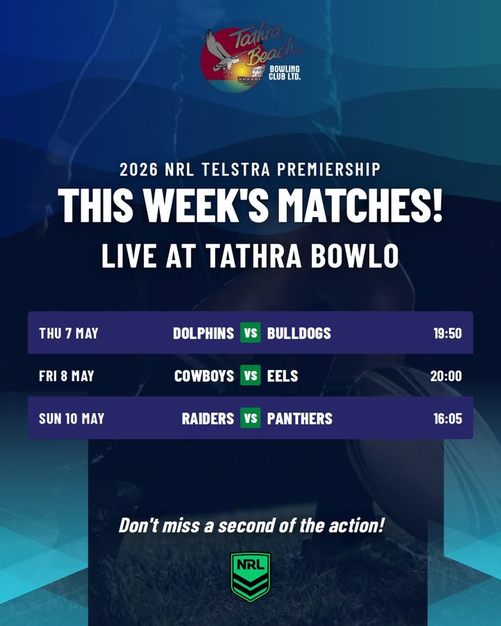 Featured image for “Watch the 2026 NRL Telstra Premiership Live at Tathra Bowlo”