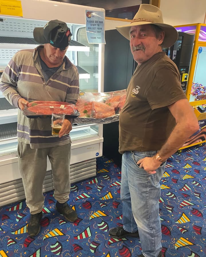 Featured image for “Meat Tray Raffle Winners Duck and Dickie at TBBC”