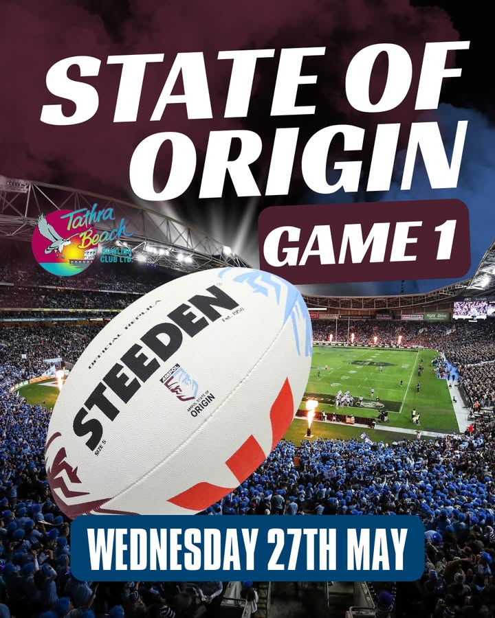Featured image for “State of Origin Game 1 Live at Tathra Beach Bowling Club”