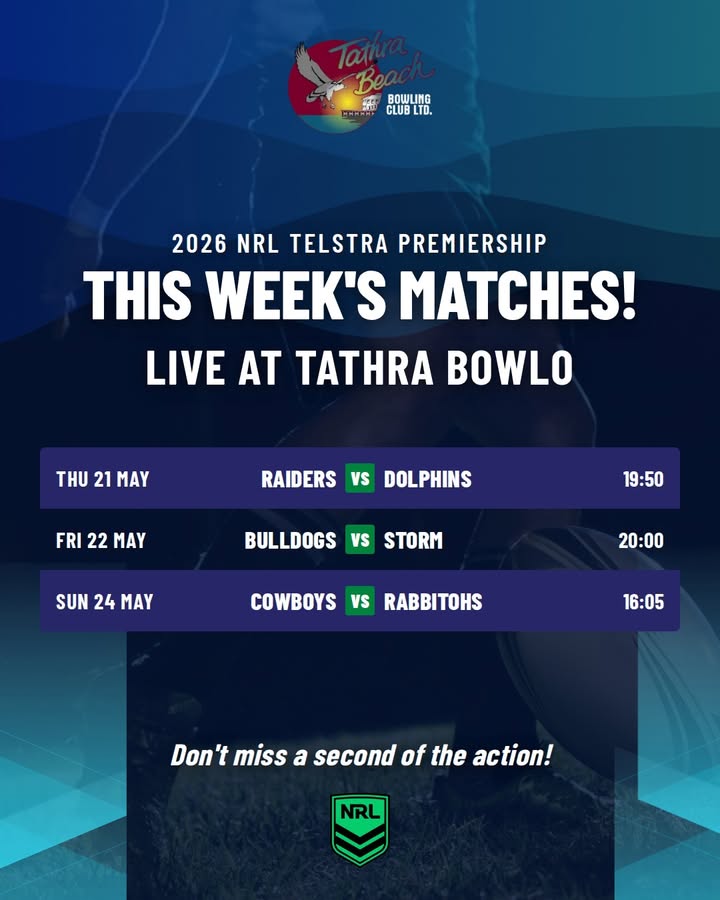 Featured image for “Watch the 2026 NRL Telstra Premiership Live at Tathra Bowlo”