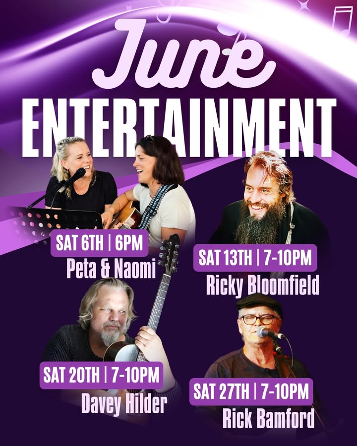Featured image for “Free Live Entertainment Every Saturday in June at Tathra Beach Bowling Club”