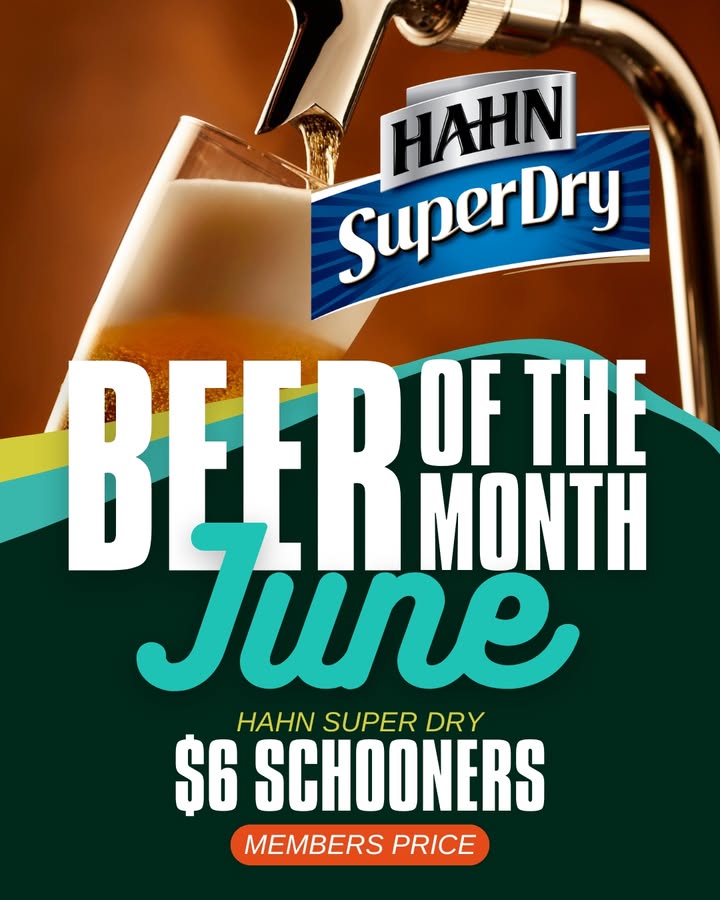 Featured image for “Hahn Super Dry Is June’s Beer of the Month at Tathra Beach Bowling Club”