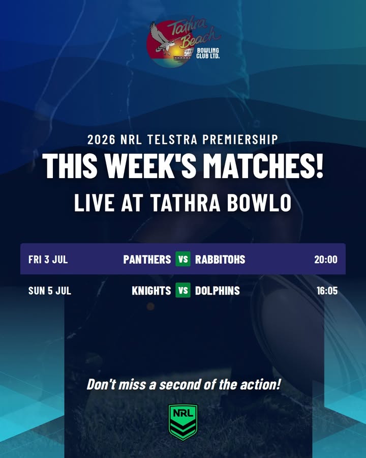 Featured image for “Watch the 2026 NRL Live at Tathra Beach Bowling Club”