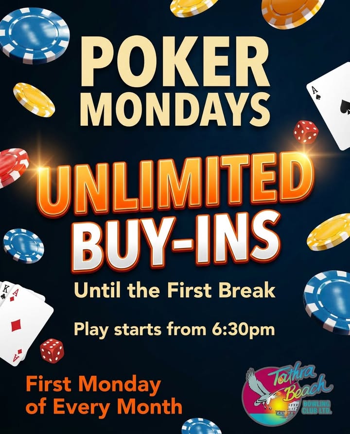 Featured image for “Monday Poker Night Returns to Tathra Beach Bowling Club”