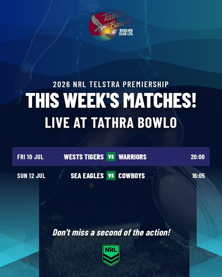 Featured image for “Watch NRL Live at Tathra Beach Bowling Club This Week”