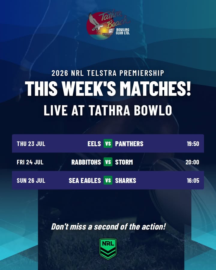 Featured image for “Watch NRL Live at Tathra Beach Bowling Club This Week”