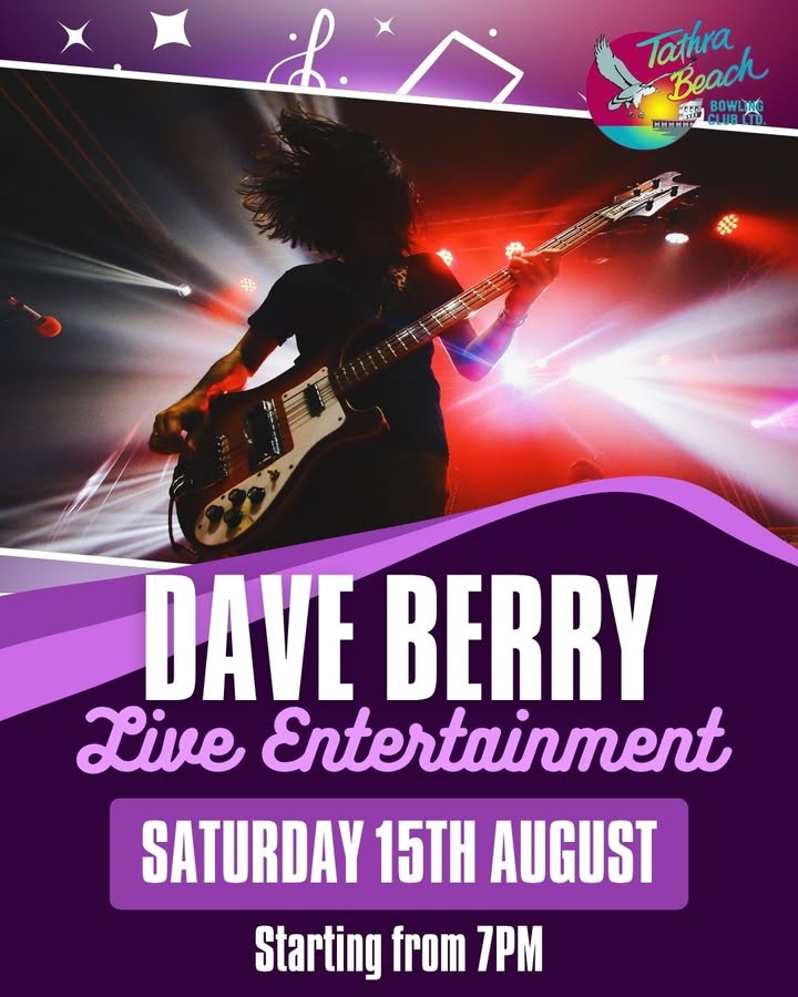 Featured image for “Live Music with Dave Berry at Tathra Beach Bowling Club”